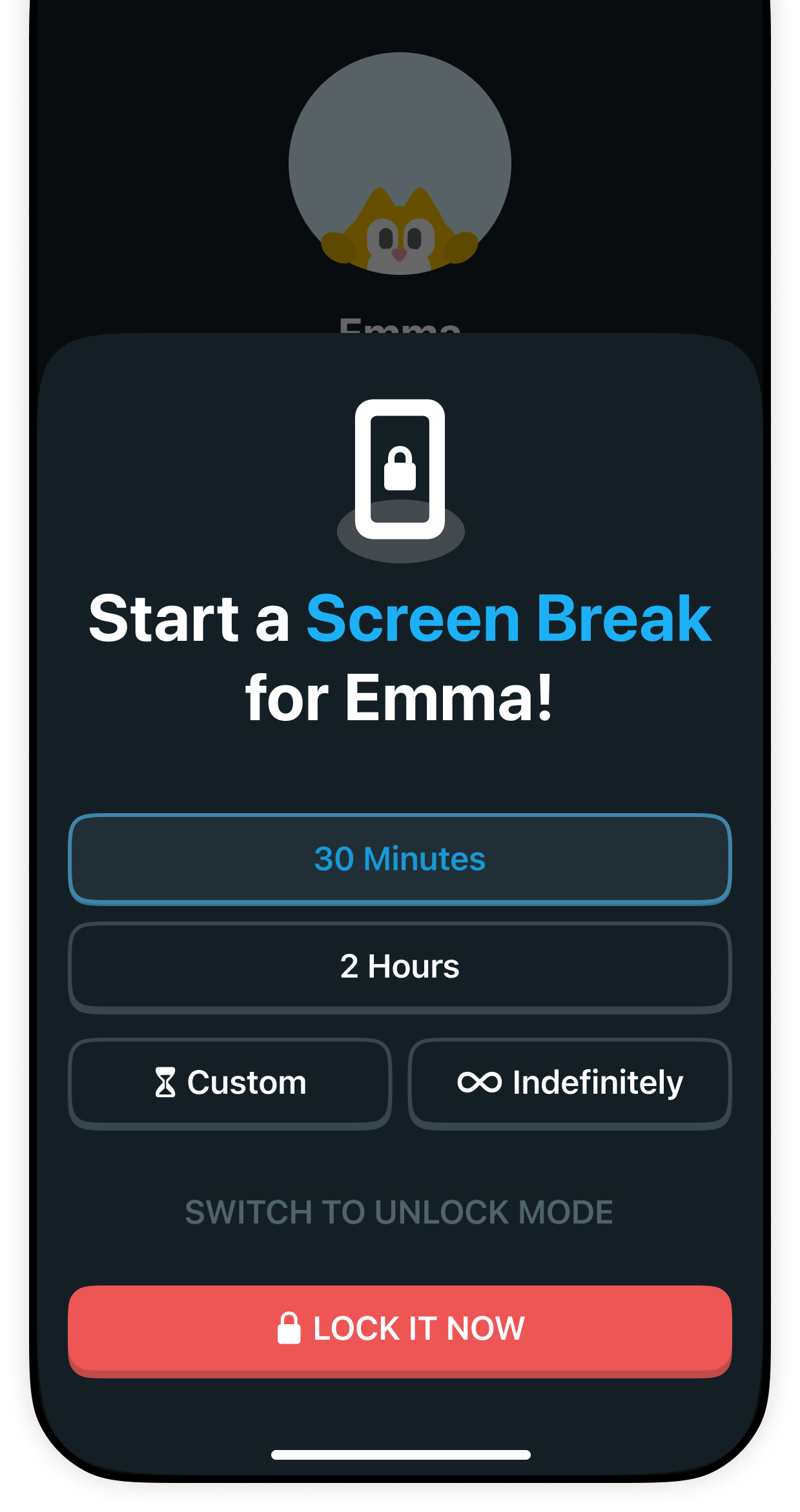 KidoPal Realtime lock and screen break controls